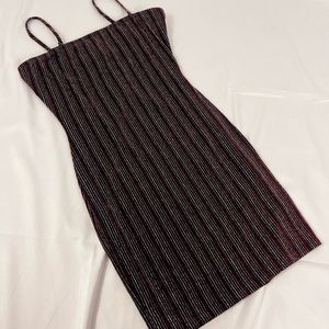 Stripped Color Changing Bodycon Dress